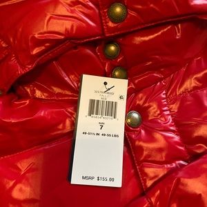 NWT Red Puffer Boys Ralph Lauren Jacket Sz 7